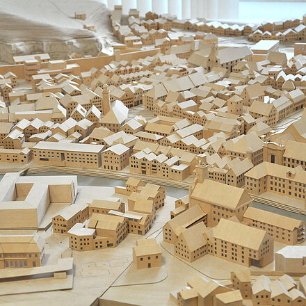 Stadtentwicklung Miniaturmodell