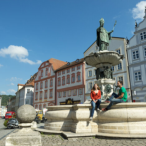 Willibaldsbrunnen Marktplatz Eichstätt _7