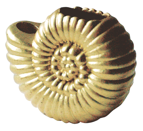 Ammonitvase oder -kerzenhalter