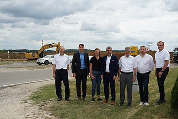 Neubau Kreisel Lüften, Spatenstich