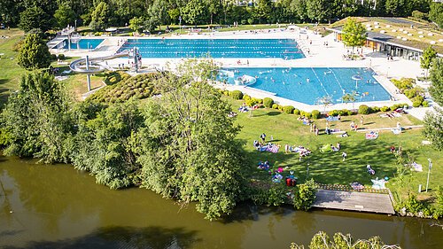 Naturpark Altmühltal Juni 2022 Freibad Eichstätt