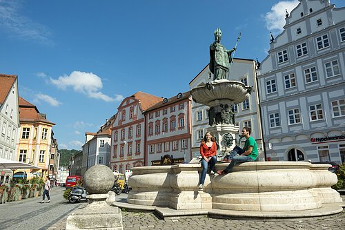 Willibaldsbrunnen Marktplatz Eichstätt