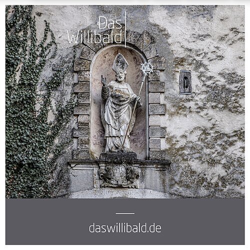 Willibaldsfigur im Portal