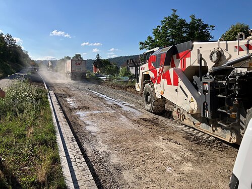 Baustelle Kipfenberger Straße, Stand Juli